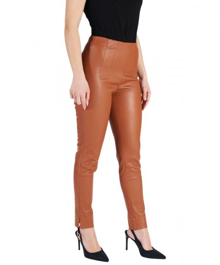 Tan lamb leather leggings...