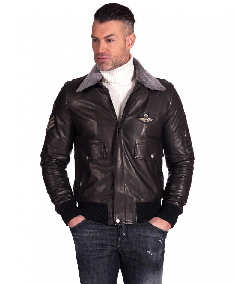 Linea pelle aviator on sale jacket