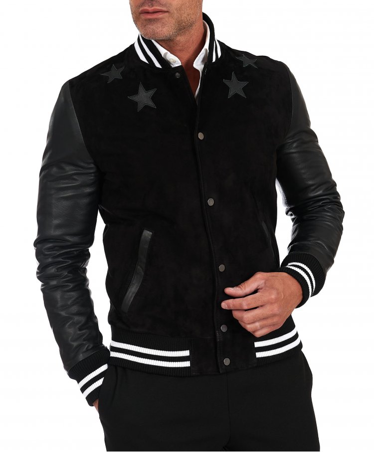 Blacksuede leather Varsity...