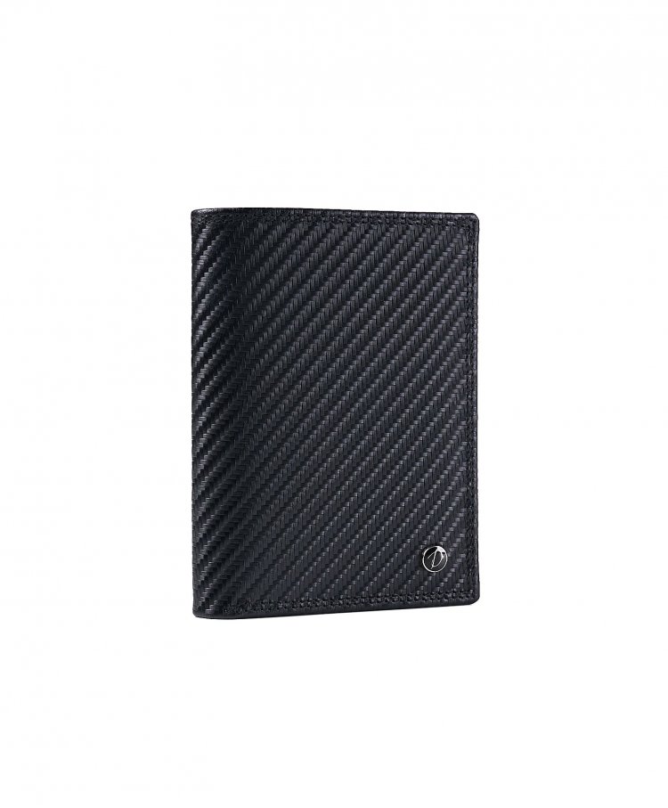 Black leather bifold wallet...