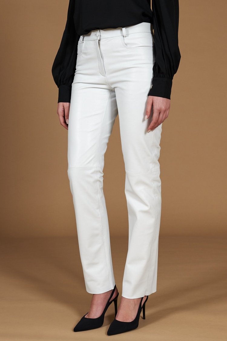 White trousers straight...