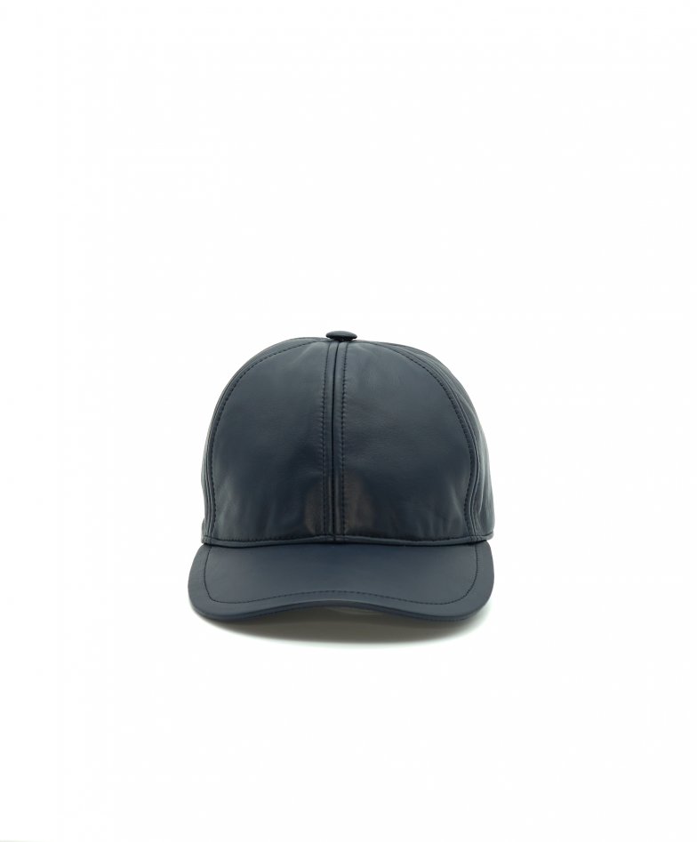 Unisex leather cap visor beret leather baseball black Boston