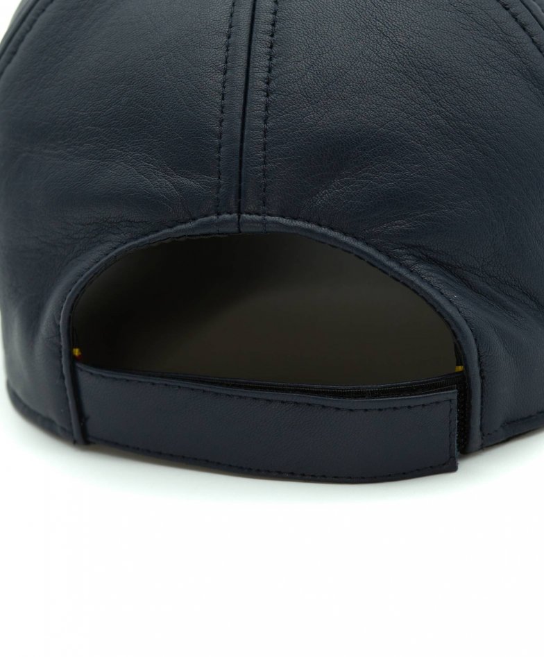 Unisex leather cap visor beret leather baseball black Boston