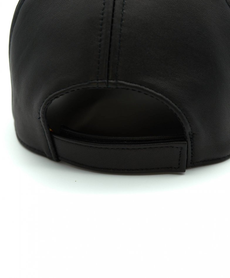 Black Leather Baseball Cap - Shop Mens Ties Online