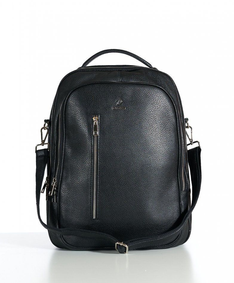 Zen - Black Calf leather backpack bag dollaro aspect