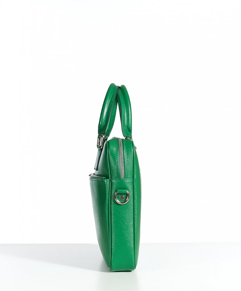 GREEN ‘Sardine’ Intrecciato Nappa Leather Bag