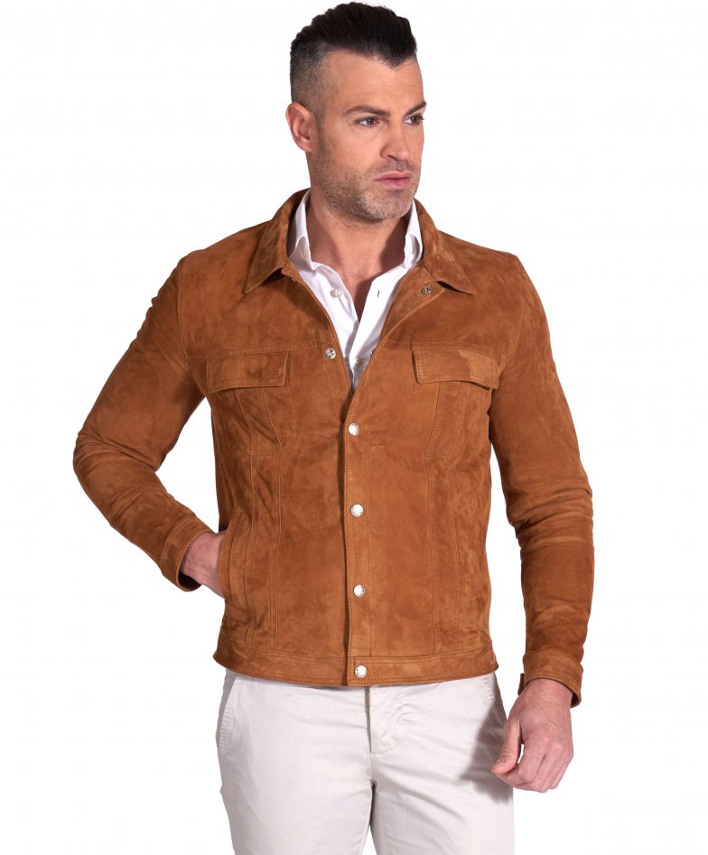 Mens Leather Jacket Unlined Leather Jacket Suede Jacket Adam Darienzo 