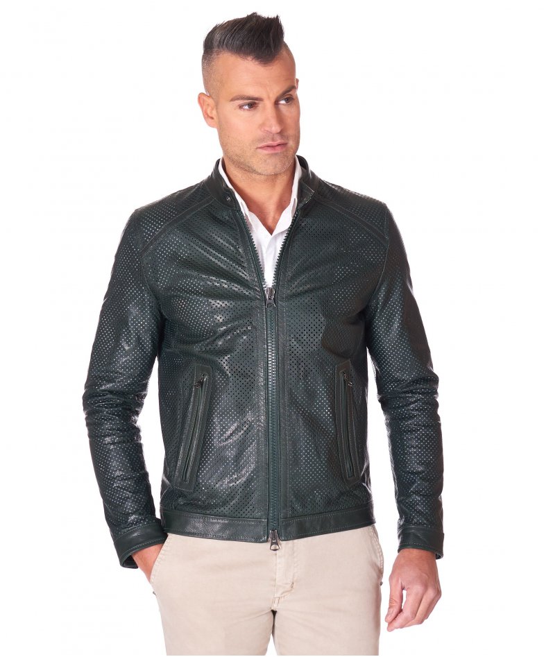 Men's Leather Jackets: Trench, Biker, Perforated