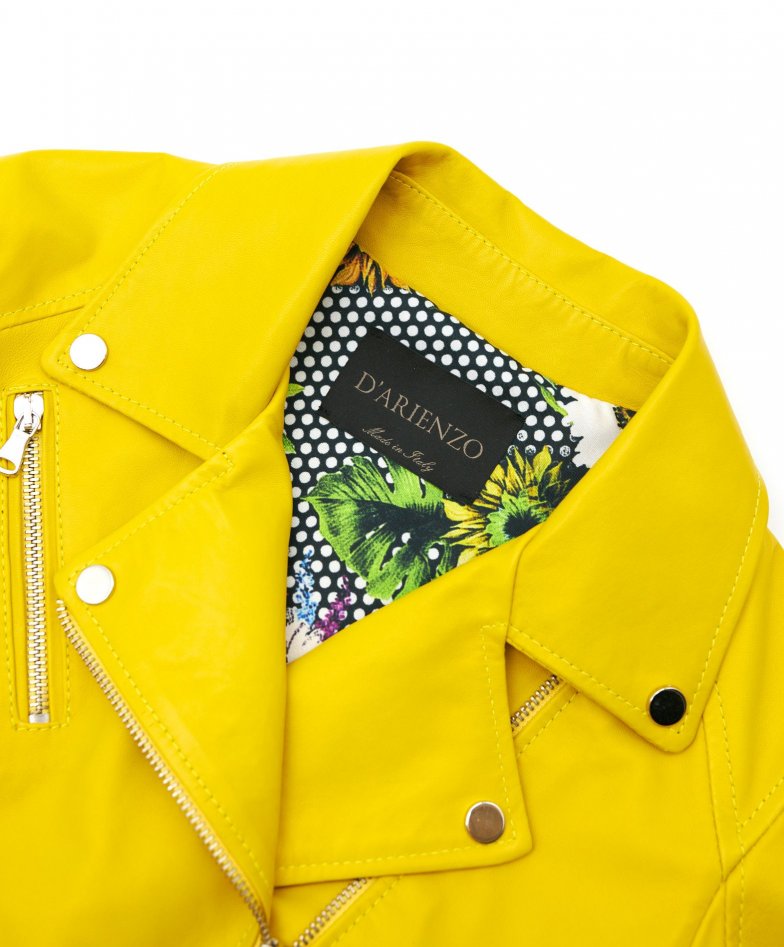 Women Yellow Leather Jacket – KiltShop USA