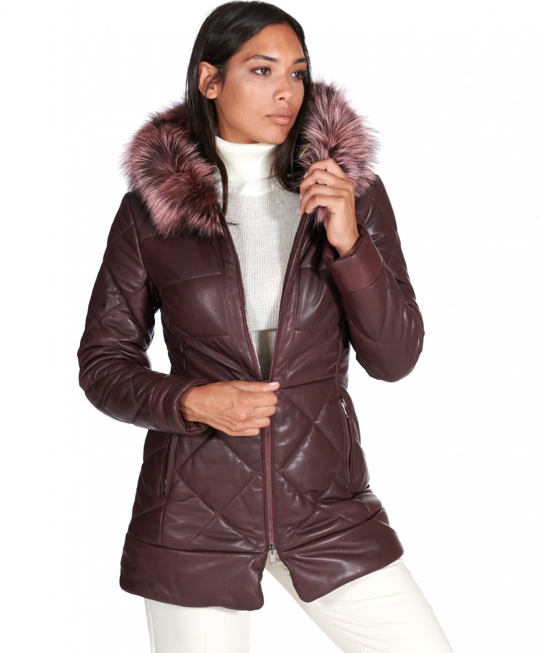 Alania Ladies Leather Down Jacket, 2.859,00 €