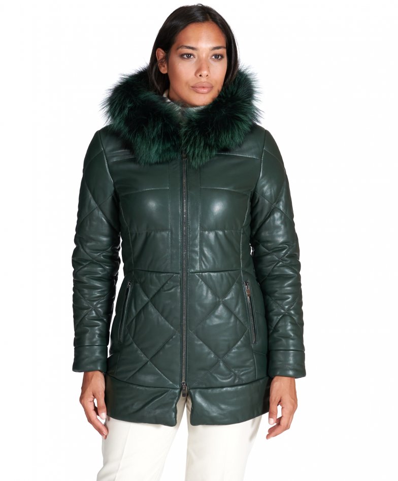 Chet Lo | H.Lorenzo|Gradient Leather Jacket (CL39-GREEN)
