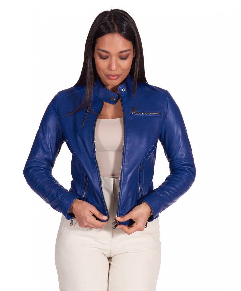 FIRERO Women Slim Fit Faux Leather Jacket Vintage Motorcycle Imitation Zip  Up Leather at Amazon Women's Coats Shop